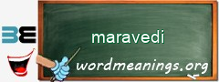 WordMeaning blackboard for maravedi